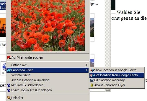 Bild mit GoogleEarth anzeigen