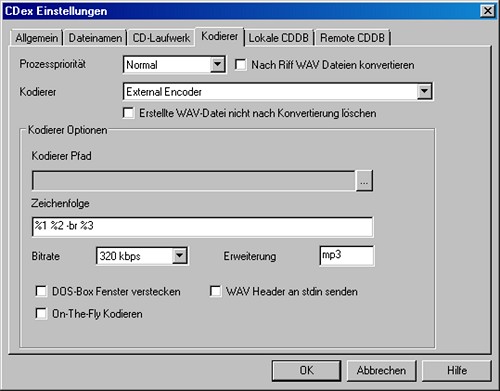cdexeinstelcodierer