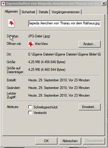 winexpleigenschaften