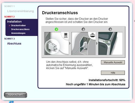 Druckeranschluss