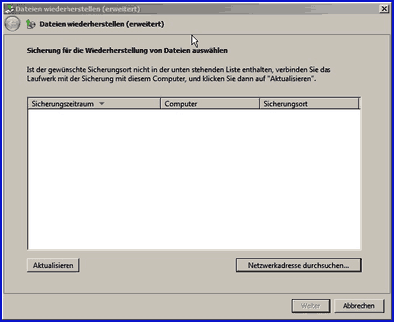 Zunchst gehe ich davon aus, dass Windows noch startet und lediglich irgend welche zuvor gesicherten Daten zurckgespielt werden sollen oder ein nicht mehr „rund“ laufendes Windows ersetzt werden soll. 