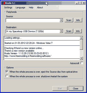 01 koala_startfenster