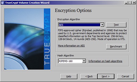 encryptoptionen