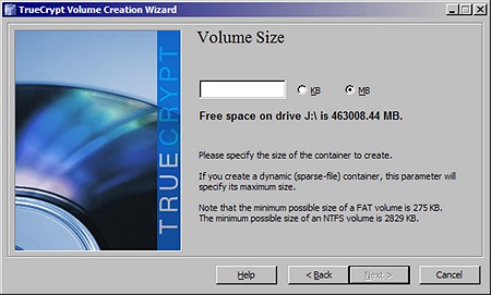 volumesize