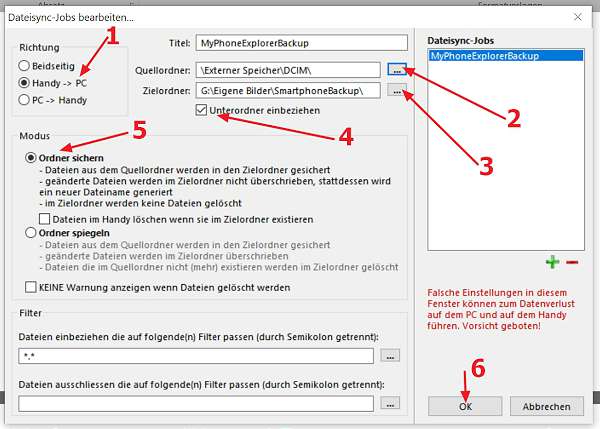 014 phoneexplor multisync einstelg was..