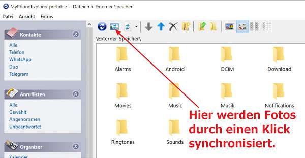 016 phoneexplor fotos synchronisieren..