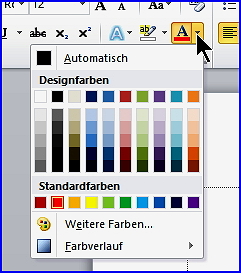 01 Farben in Word