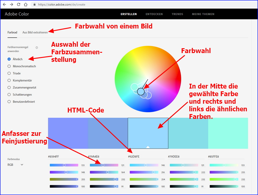 11 Farben Adobe Color