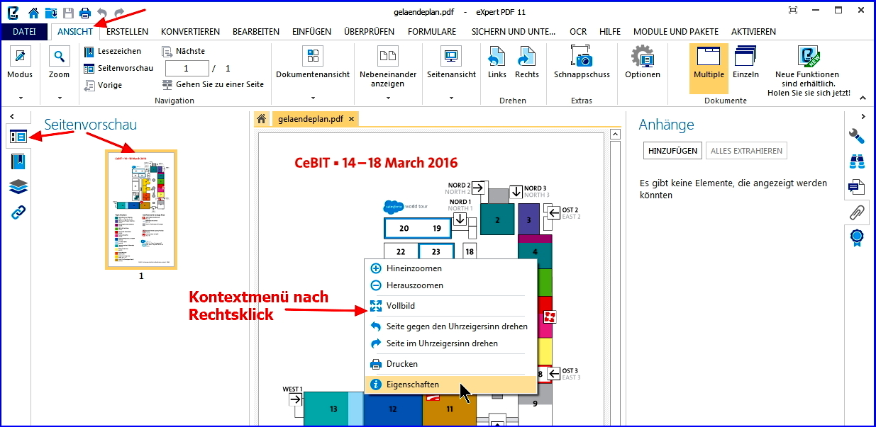 01 expertpdf start kontextmenü