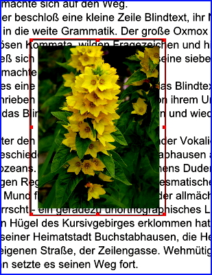 043 scribus textfluss um bild rahmen