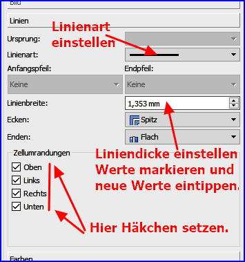 066 scribus tabellenzeile linien ziehen