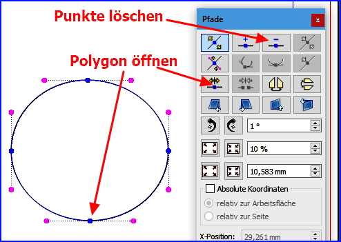 088 scribus ebenen text folgt pfad polygon öffnen