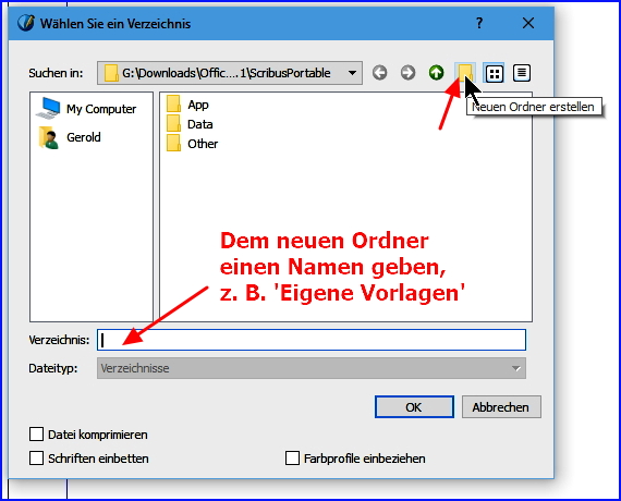 104 scribus neue musterseite als vorlage speichern neuer ordner