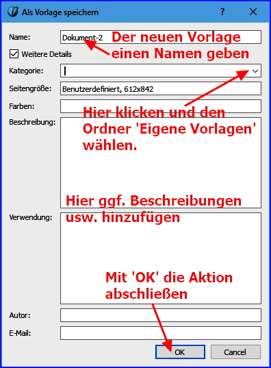 105 scribus neue musterseite als vorlage speichern