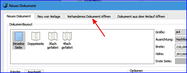 107 scribus neue vorlage laden 2
