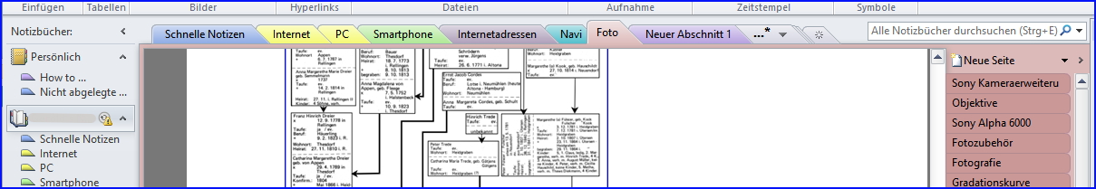 002a One Note grundeinstel