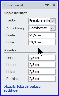 002e One Note formateinstellung benutzerdefiniert