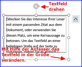 033 word textfeld verändern