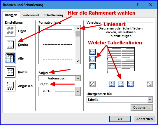 040d word tabelle formatieren 2